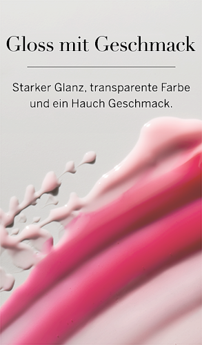 Gloss mit Geschmack. Starker Glanz, transparente Farbe und ein Hauch Geschmack.