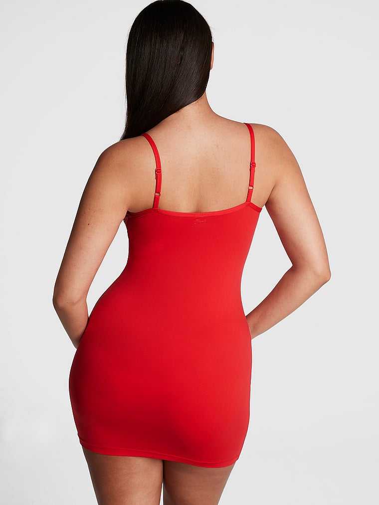 PINK Base Stretch Negligé, onModelBack, 2 of 3