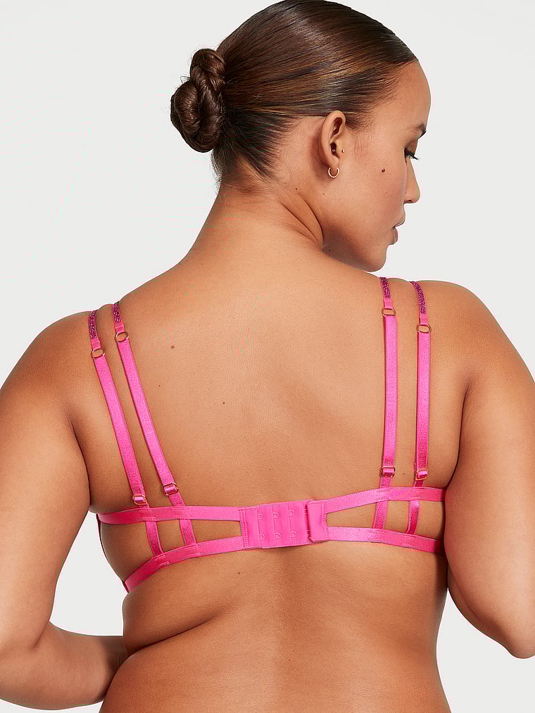 Victoria's Secret, Very Sexy Triangel-BH mit offenen Körbchen und Glanzträgern, detail, 5 of 5