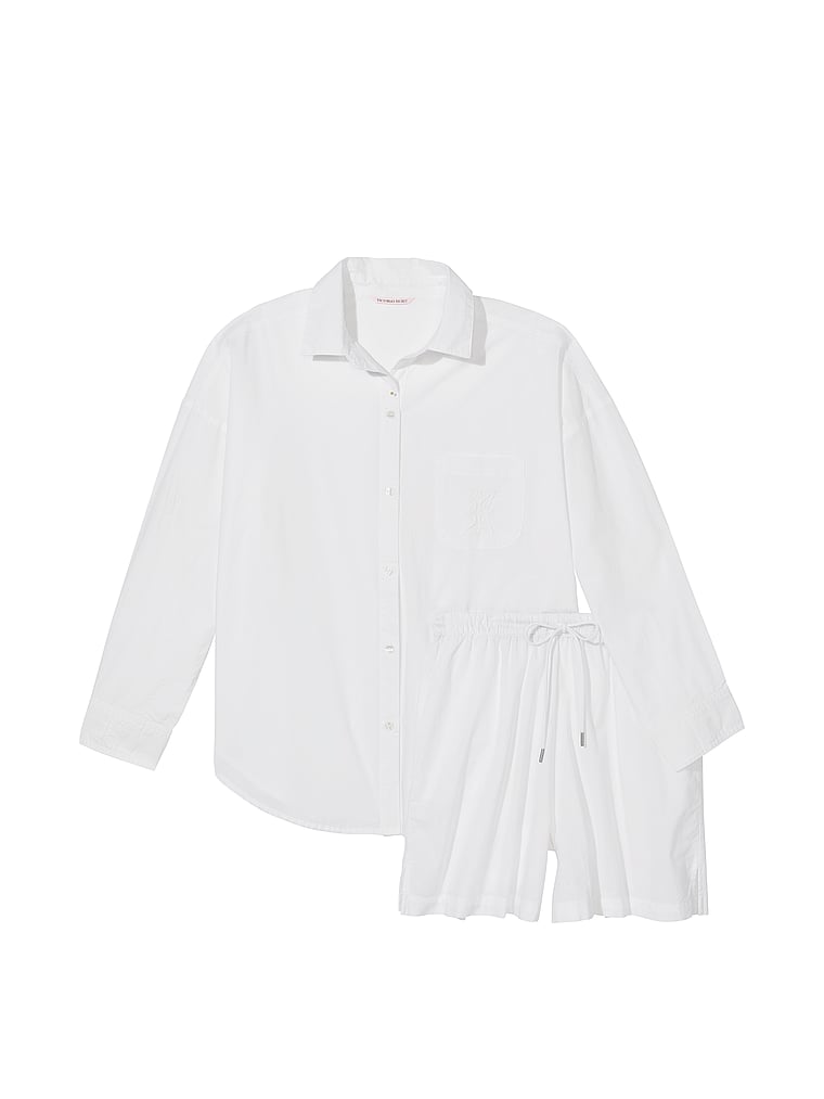 Victoria's Secret, Victoria's Secret Set mit Longsleeve und Shorts aus Baumwolle, offModelFront, 3 of 3