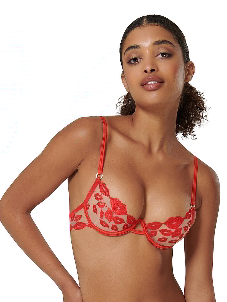 Victoria's Secret, BLUEBELLA Marian Bügel-BH, Tomatenrot, onModelFront, 1 of 5