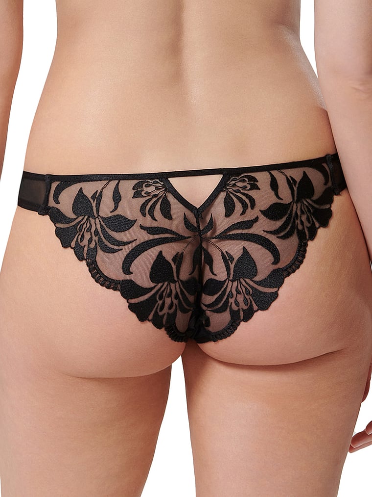 Victoria's Secret, BLUEBELLA Leonora Slip, Schwarz, onModelBack, 2 of 4