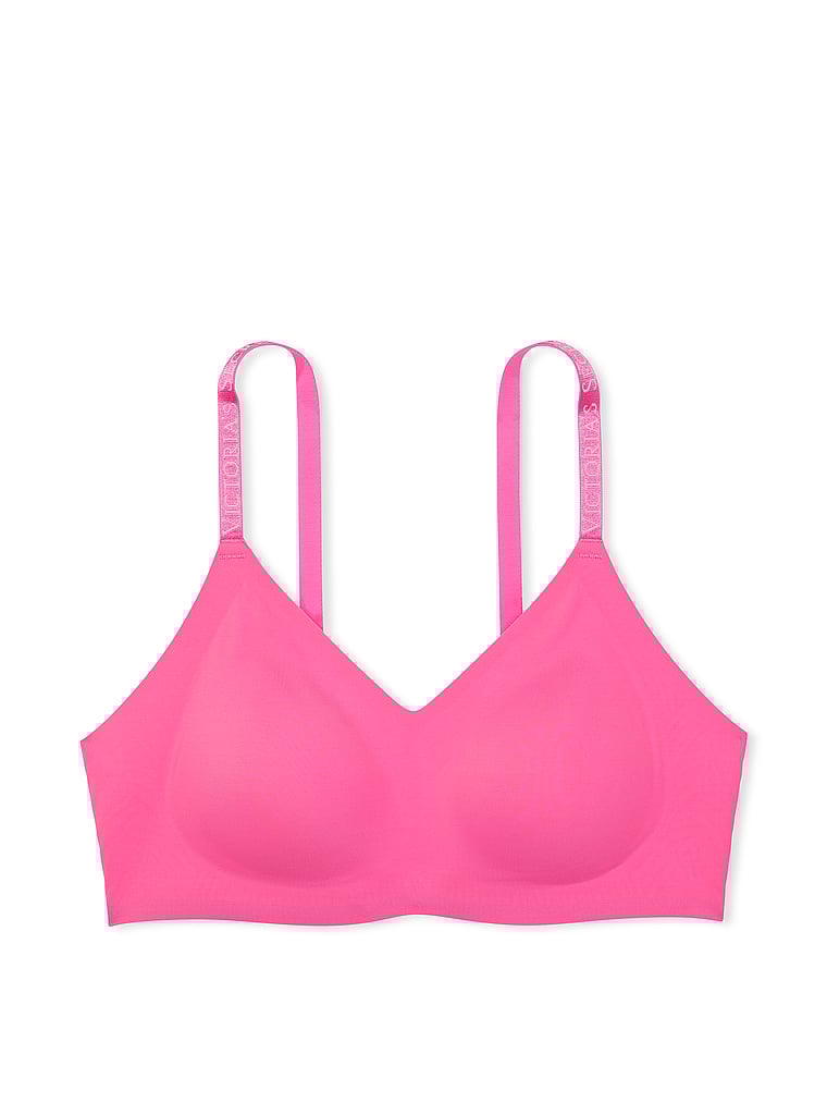 Victoria's Secret, Victoria's Secret Bare Leicht gefütterter, bequemer T-Shirt-BH, Hollywood-Rosa, offModelFront, 2 of 4