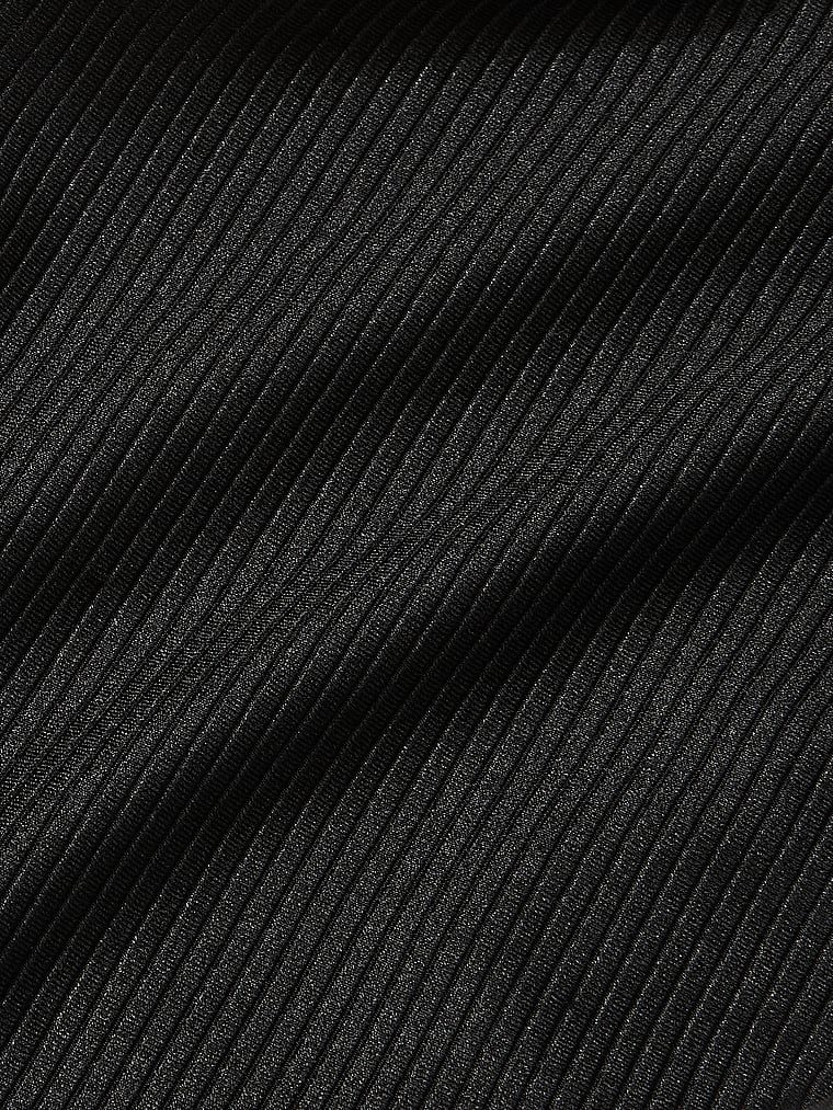 PINK The Wave Bikinioberteil, Reines Schwarz, detail, 4 of 4