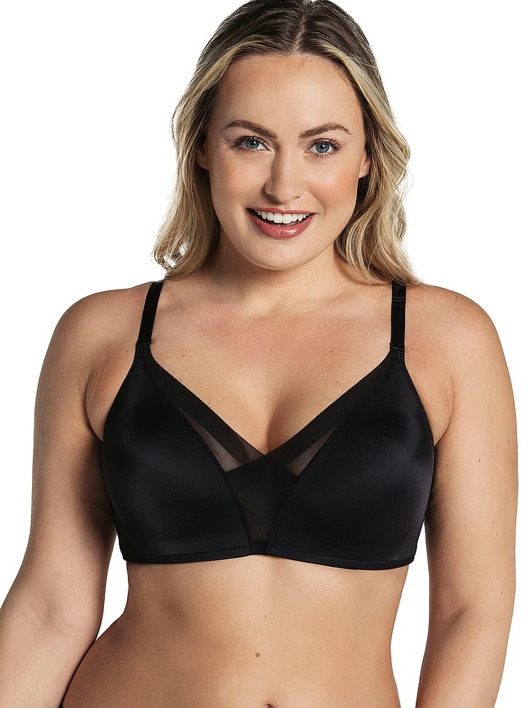 Victoria's Secret, Leonisa Shapewear Comfort Wireless Push-Up Bra, Black, onModelFront, 1 of 3