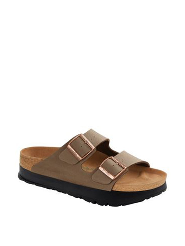 Birkenstock Arizona Vegane Sandalen mit Plateausohle, onModelFront, 1 of 2