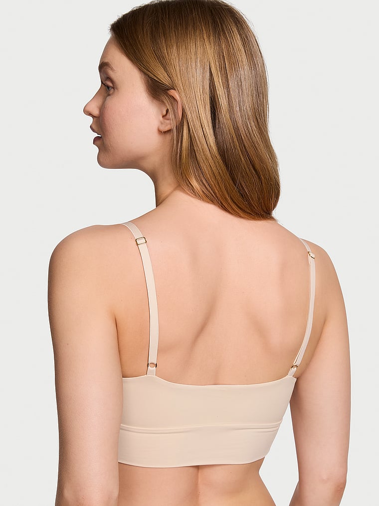 Victoria's Secret, Victoria's Secret Bodywear by Victoria Bralette mit FeatherSoft™ Innovation, Marzipan, onModelBack, 2 of 4 Lotta ist 5'10" oder 178cm und trägt S