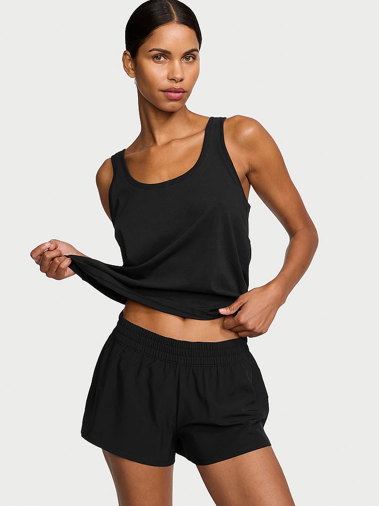 Victoria's Secret, VSX Laufshorts, onModelFront, 1 of 4
