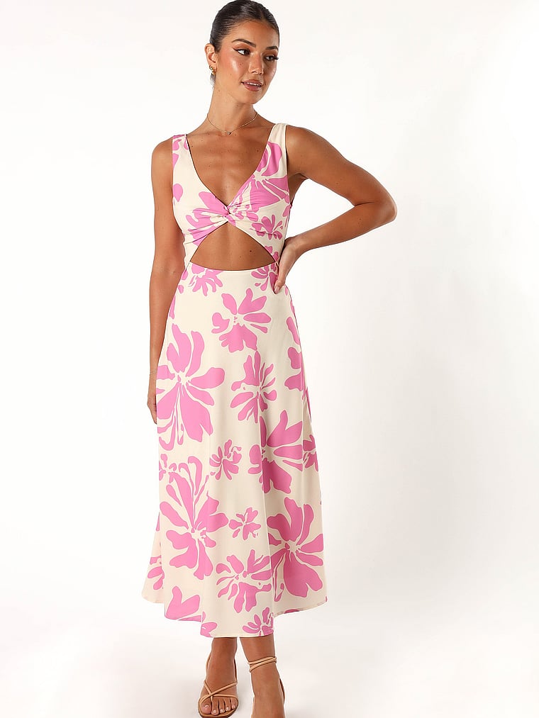 Victoria's Secret, Petal & Pup Lendall Midikleid mit Zierausschnitt, onModelFront, 1 of 3