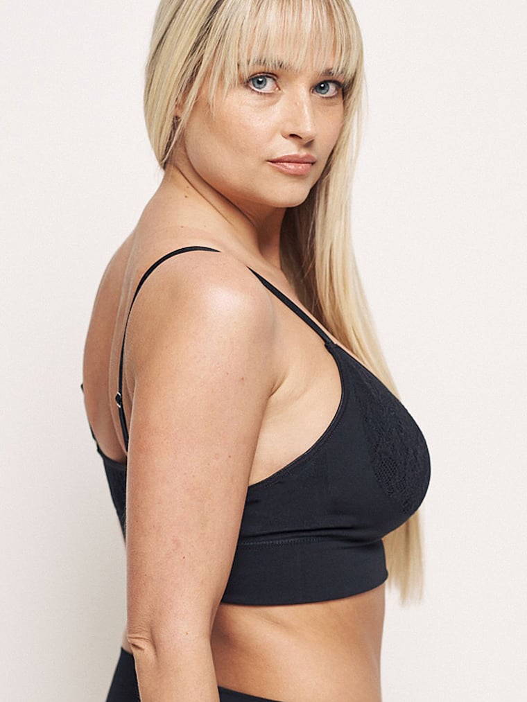 Victoria's Secret, MINDD Ultimate Comfort Bügelloser BH, Onyx, onModelSide, 3 of 5