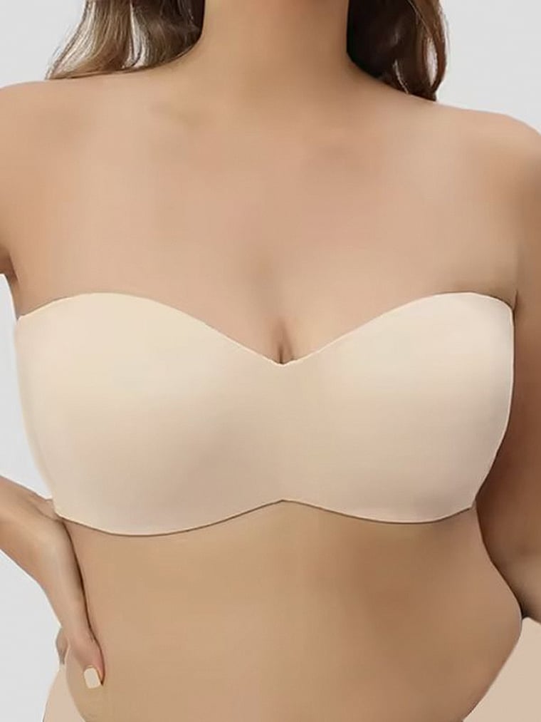 Victoria's Secret, MINDD Trägerloser BH mit glatten Körbchen, onModelFront, 1 of 2