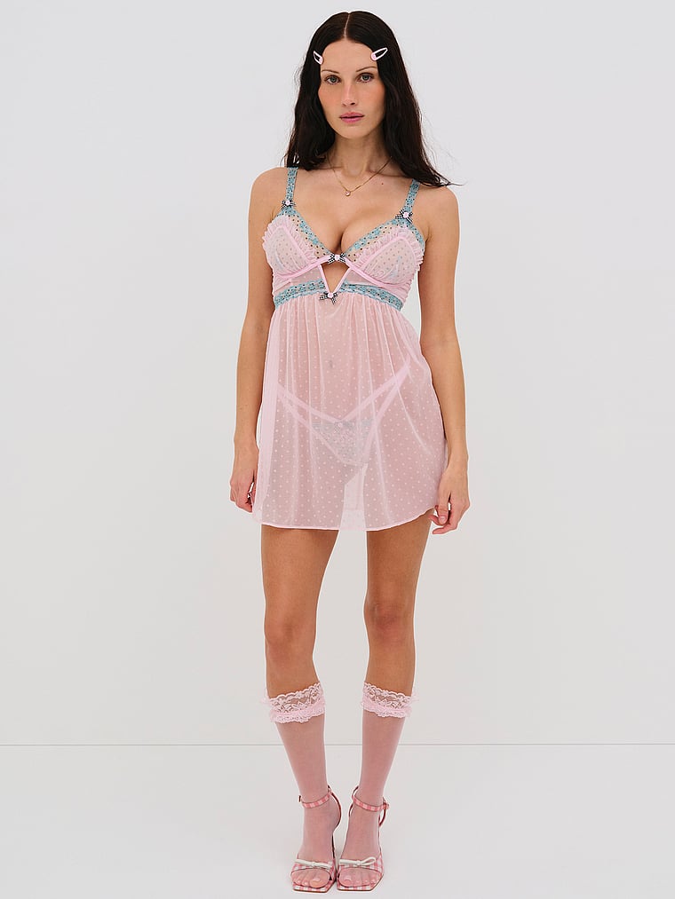 Victoria's Secret, For Love & Lemons Anya Negligé, offModelFront, 4 of 6