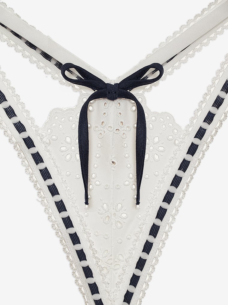 Victoria's Secret, For Love & Lemons Heather String, Milly-Lochspitze mit Rautendesign, detail, 6 of 6