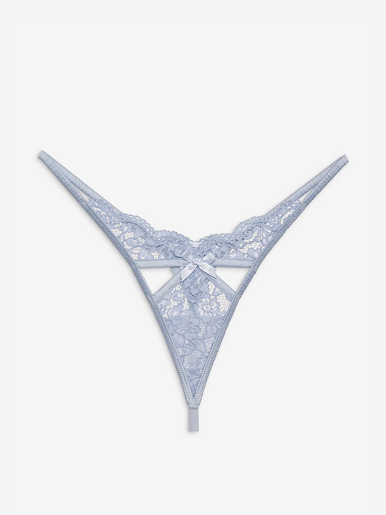 Victoria's Secret, For Love & Lemons Creamsicle Spitzenstring, offModelFront, 4 of 4