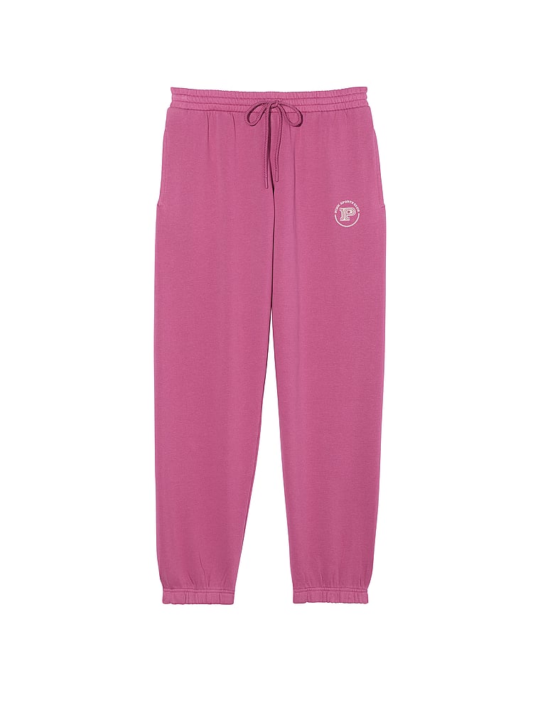 PINK Ivy Schmal geschnittene Fleece-Jogginghose mit niedrigem Bund, offModelFront, 3 of 3