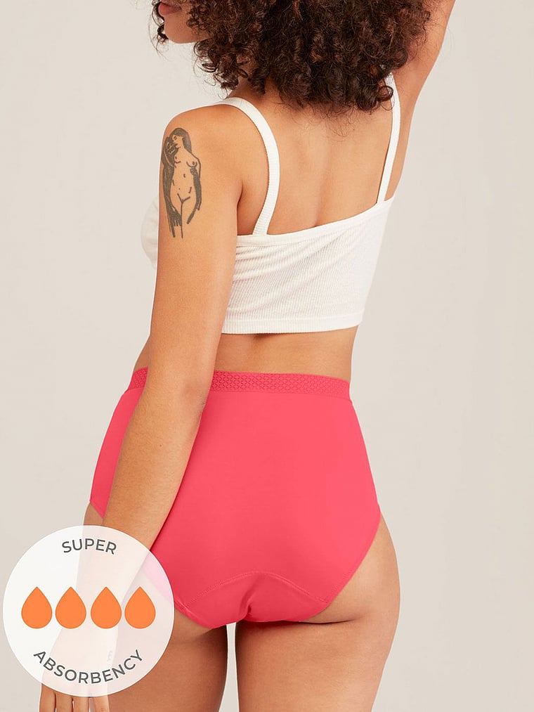 Victoria's Secret, Adore Me Jess Perioden-Höschen mit hohem Bund, onModelBack, 2 of 3