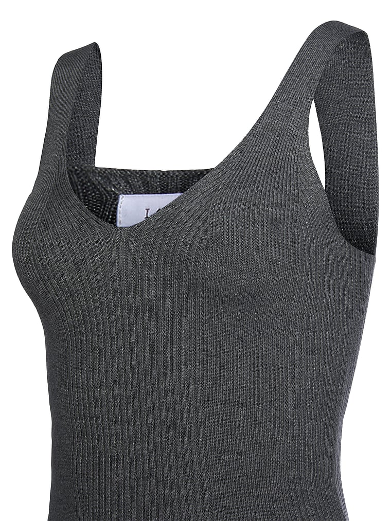 Victoria's Secret, Lascana Strick-Tanktop, Anthrazit, detail, 3 of 3