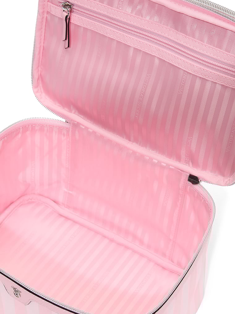 Victoria's Secret, Victoria's Secret Express Reisebox, Heritage-Streifenmuster, detail, 3 of 3