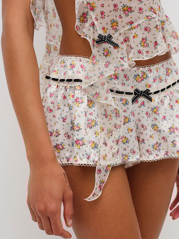 Victoria's Secret, For Love & Lemons Samantha Shorts, onModelFront, 1 of 4