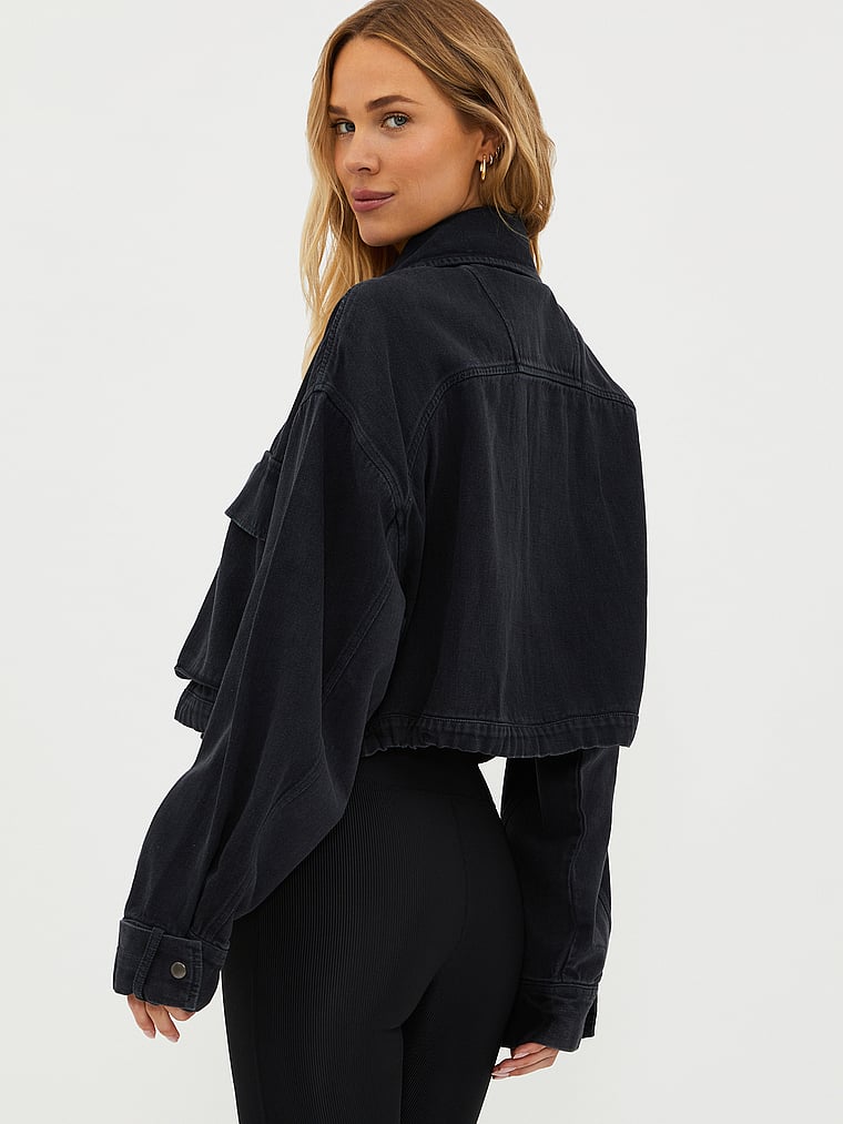 Victoria's Secret, Beach Riot Isola Jacke, Tintenblau, onModelBack, 2 of 3