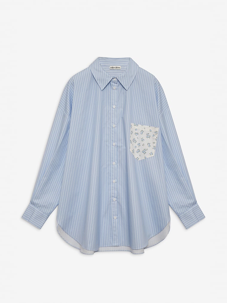 Victoria's Secret, For Love & Lemons Tamren Hemd mit Knopfleiste, offModelFront, 4 of 4