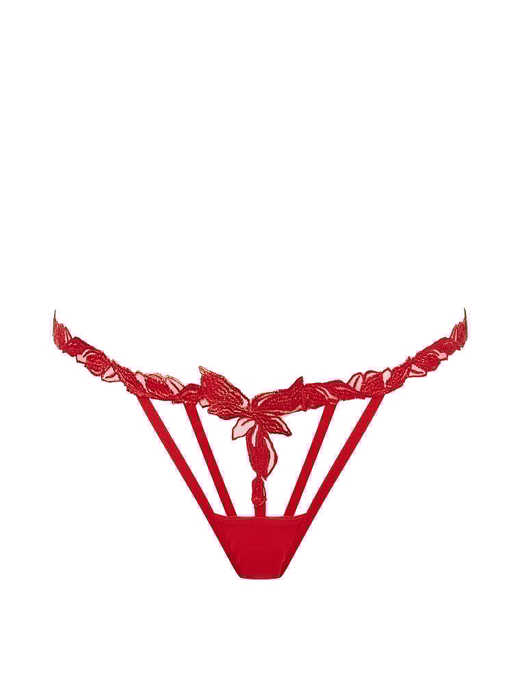 Victoria's Secret, BLUEBELLA Seren String, Rot, offModelFront, 3 of 4