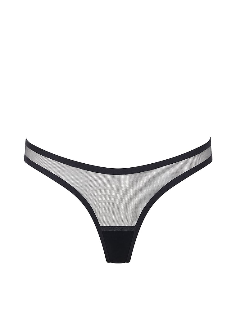 Victoria's Secret, BLUEBELLA Naomi String, Schwarz, offModelFront, 4 of 6