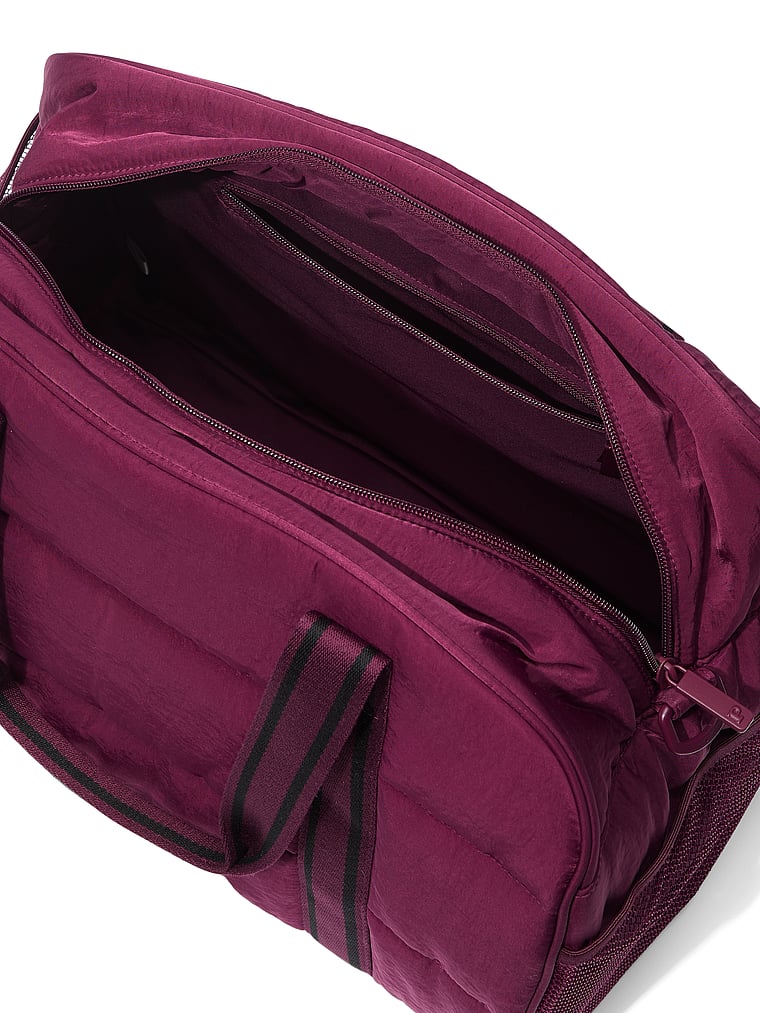 PINK Gesteppte Duffle-Tasche, onModelSide, 3 of 4