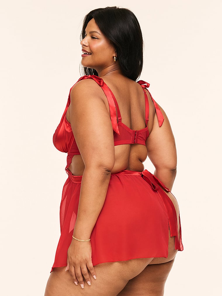 Victoria's Secret, Adore Me Fantasia Babydoll, onModelBack, 2 of 4