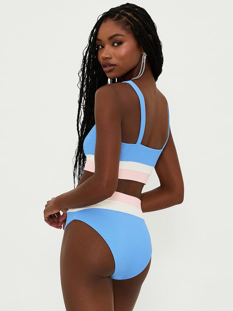 Victoria's Secret, Beach Riot Mackenzie Bikinioberteil, Alpen mit Colorblock, onModelBack, 2 of 3