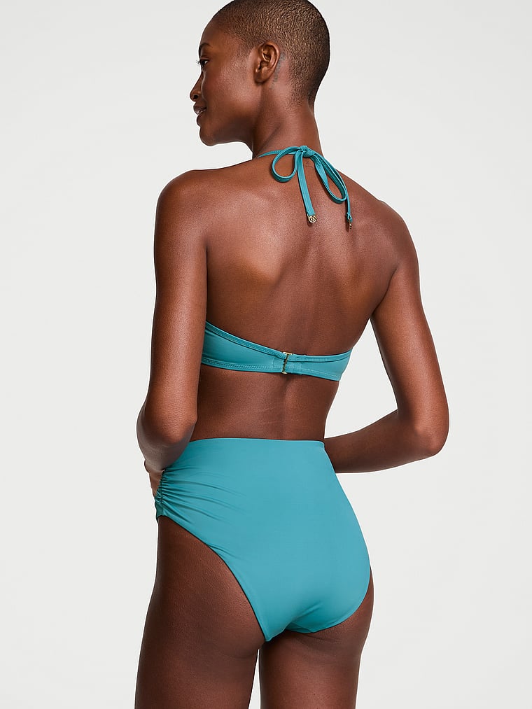 Victoria's Secret, Victoria's Secret Swim Essential Bralette-Bikinioberteil mit Push-up-Effekt, Barbados-Blau, onModelBack, 2 of 3