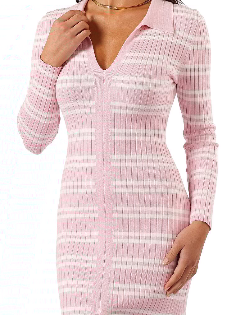 Victoria's Secret, Petal & Pup Eliana Langärmliges Midikleid, Pink, detail, 3 of 3