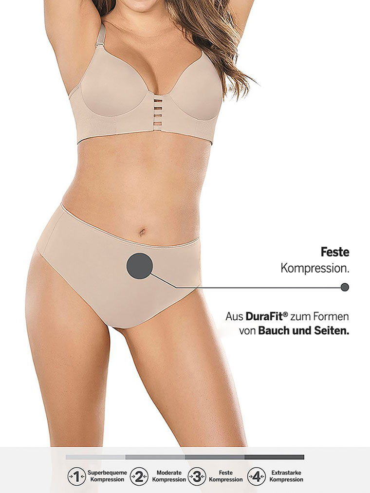 Victoria's Secret, Leonisa Shapewear Nahtloser, formender String, Beige, offModelBack, 2 of 7