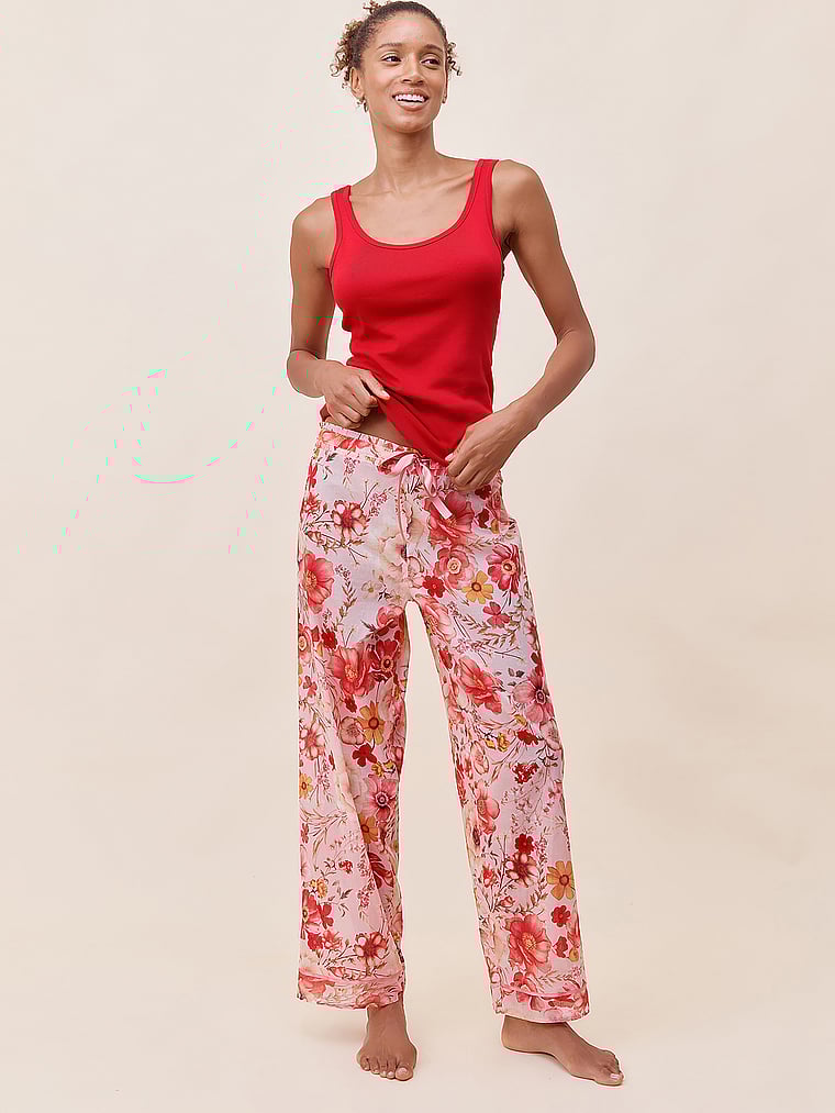 Victoria's Secret, Papinelle Tanktop und lange Hose aus Baumwoll-Modal, detail, 3 of 3