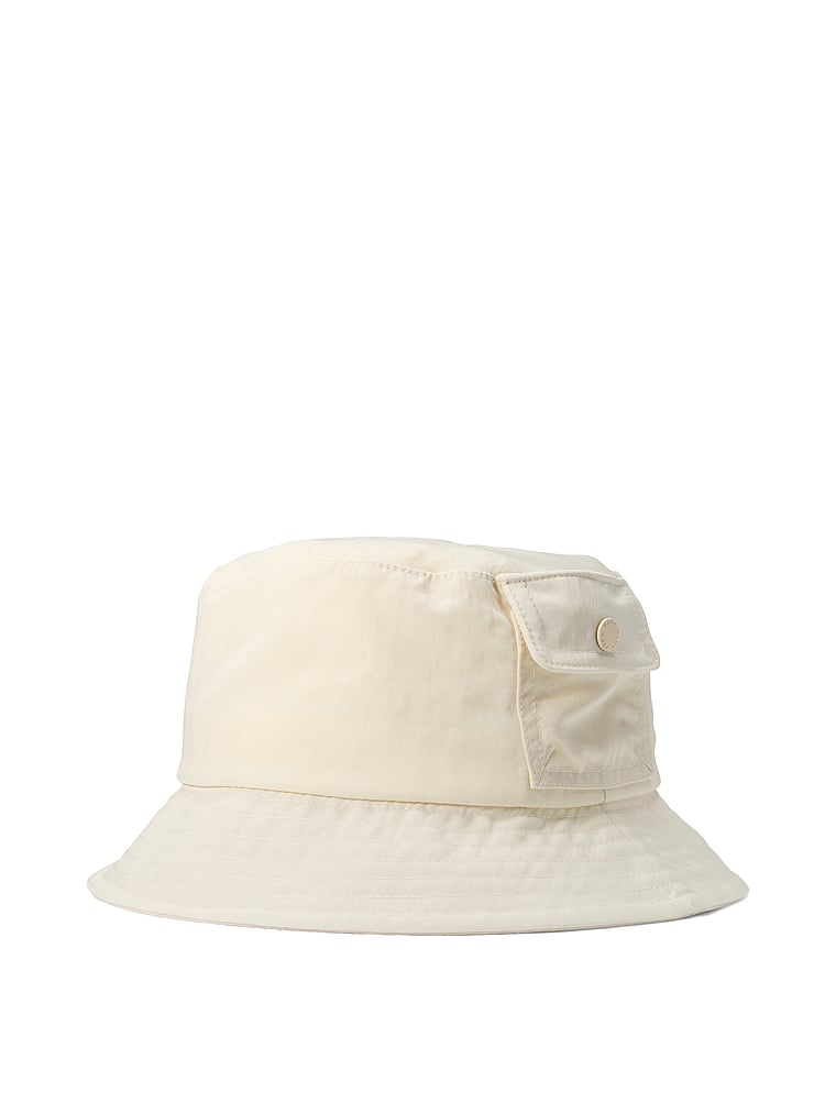 PINK Cargo-Anglerhut aus Nylon, Muschelweiß, offModelFront, 2 of 2
