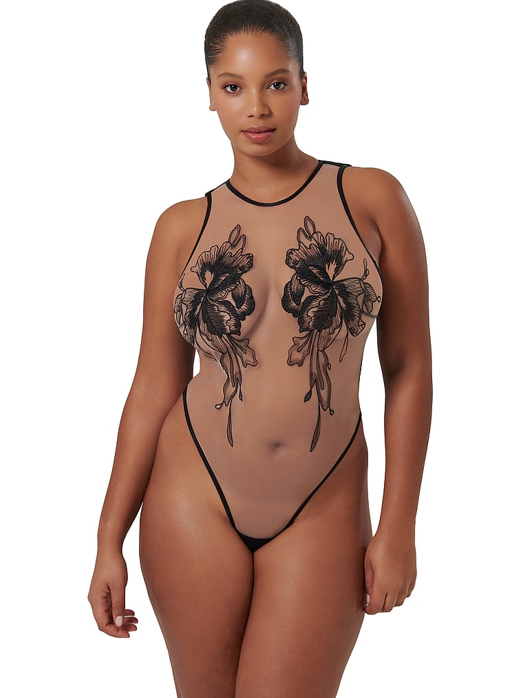 Victoria's Secret, BLUEBELLA Safiya Weicher Body, Schwarz, detail, 4 of 4