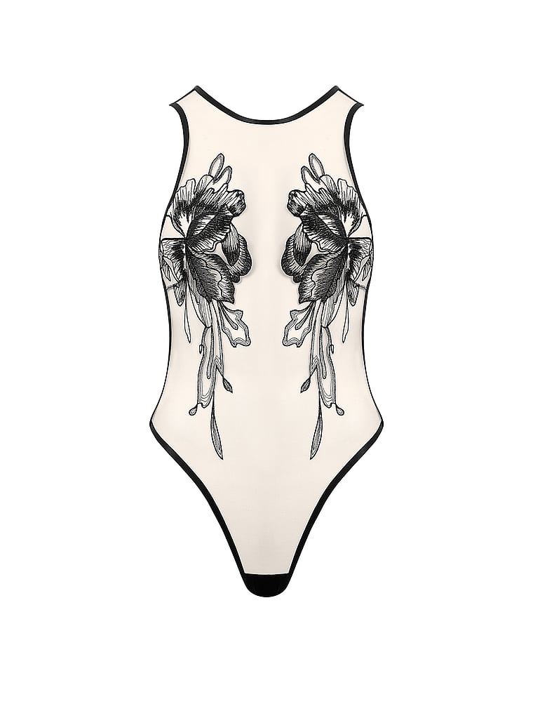 Victoria's Secret, BLUEBELLA Safiya Weicher Body, Schwarz, offModelFront, 3 of 4