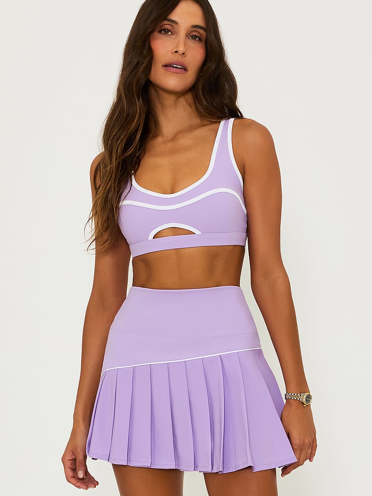 Victoria's Secret, Beach Riot Moxie Contrast Top, French Lavender, onModelFront, 1 of 4