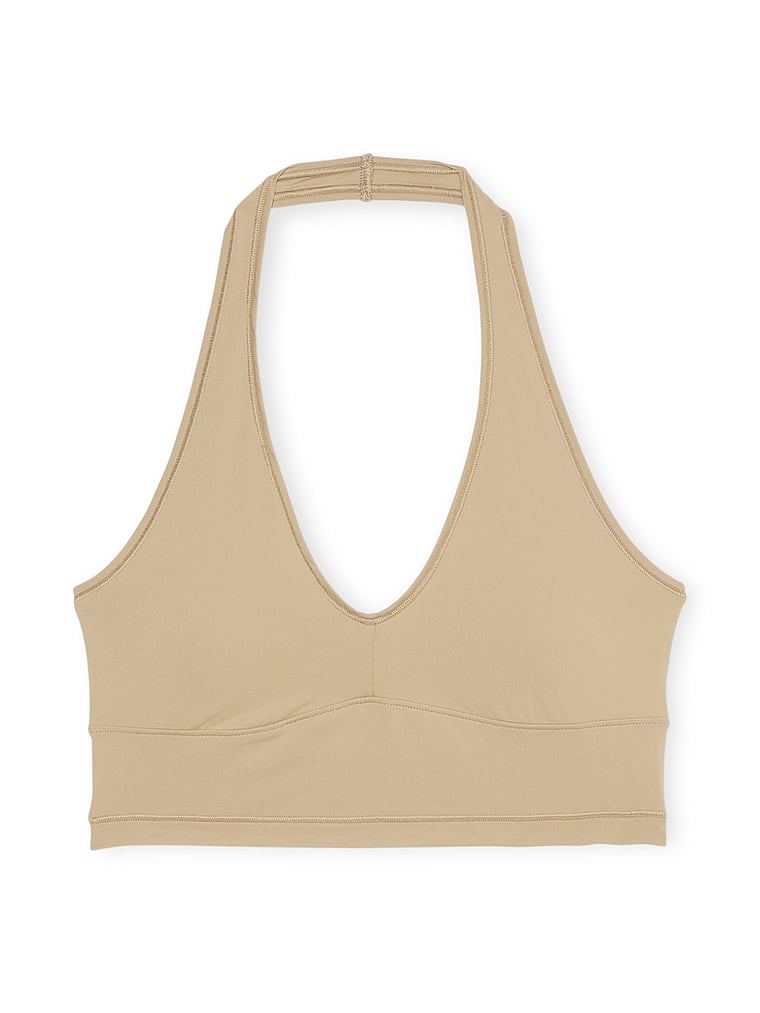 PINK Bralettes und BH-Oberteile Base Stretch BH-Oberteil mit Neckholder, Sahara, offModelFront, 3 of 3