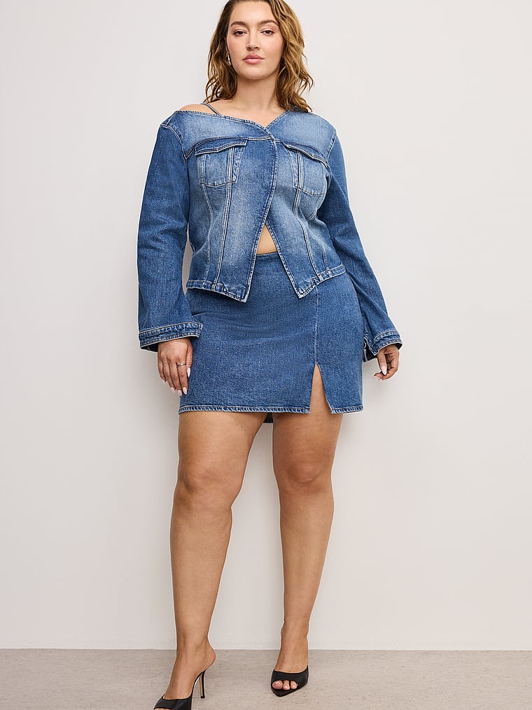 Victoria's Secret, Good American Denim-Minirock, detail, 4 of 4