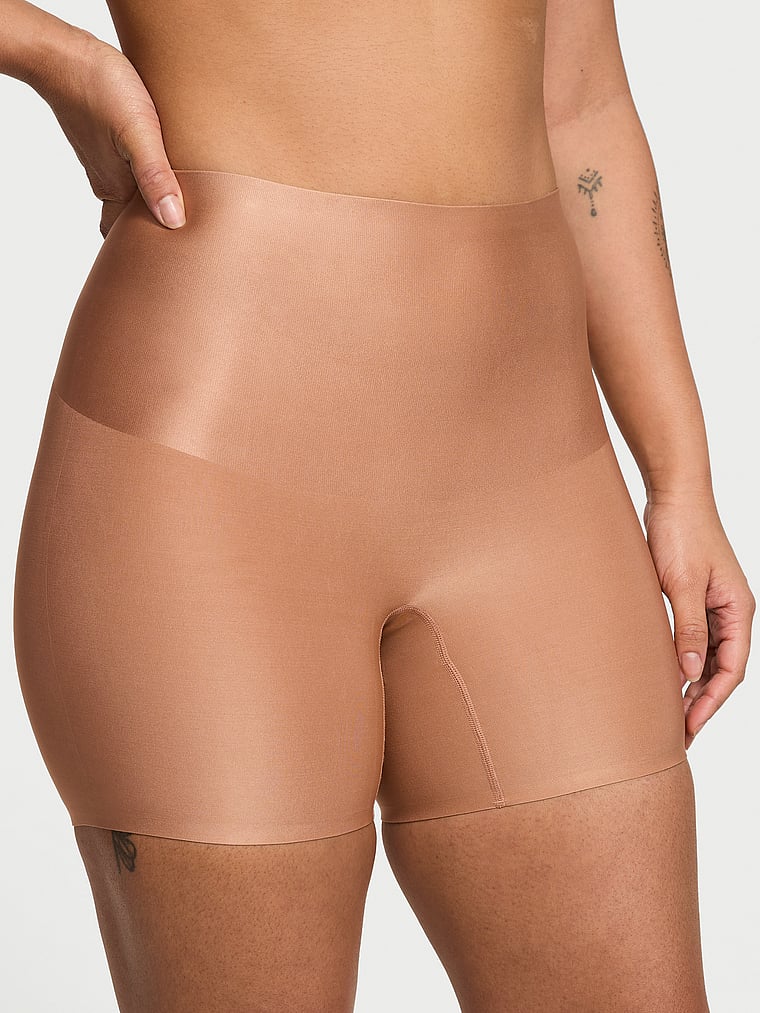 Victoria's Secret, Body by Victoria SmoothingShimmer™ Shorts, Toffee, onModelFront, 1 of 3 Gilly is 5'10" or 178cm and wears Large