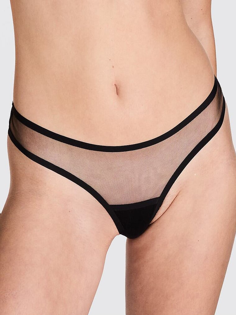 Victoria's Secret, BLUEBELLA Naomi String, Schwarz, offModelBack, 5 of 6