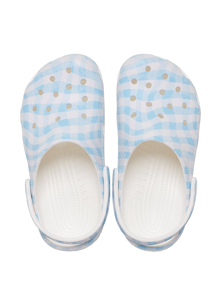 Crocs Klassische Clogs mit Vichy-Karos, offModelFront, 3 of 4