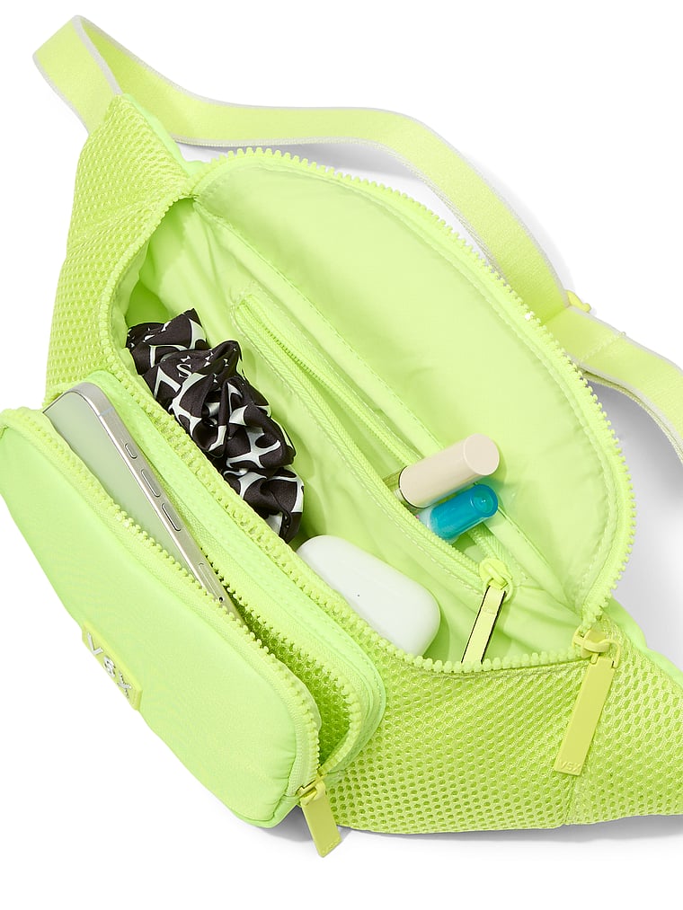 Victoria's Secret, Victoria's Secret VSX Gürteltasche, Funkelndes Limettengrün, offModelBack, 4 of 4