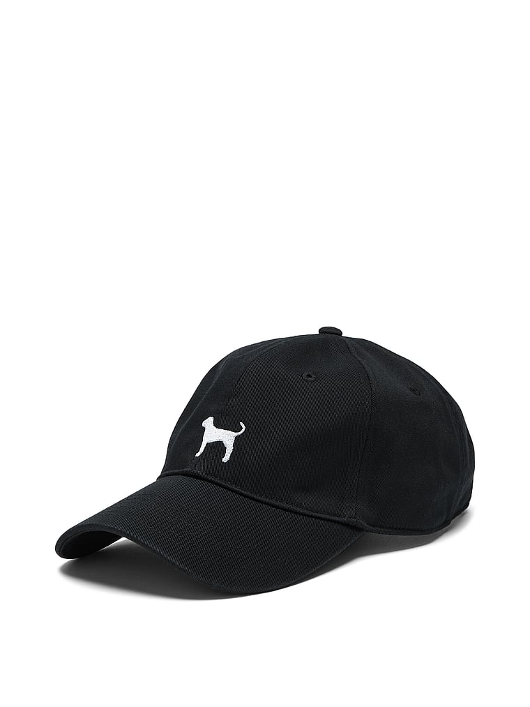 PINK Baseball Hat, Black, onModelFront, 1 of 3