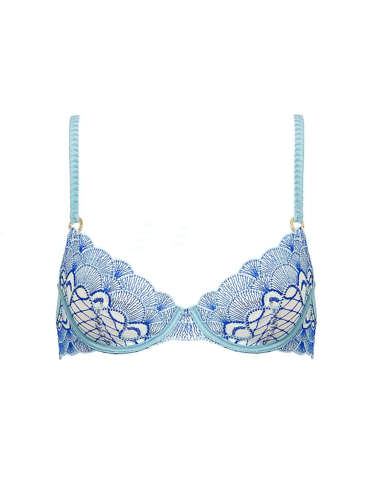 Victoria's Secret, BLUEBELLA Elina BH mit Bügeln, Inselparadies-Blau, offModelFront, 3 of 4