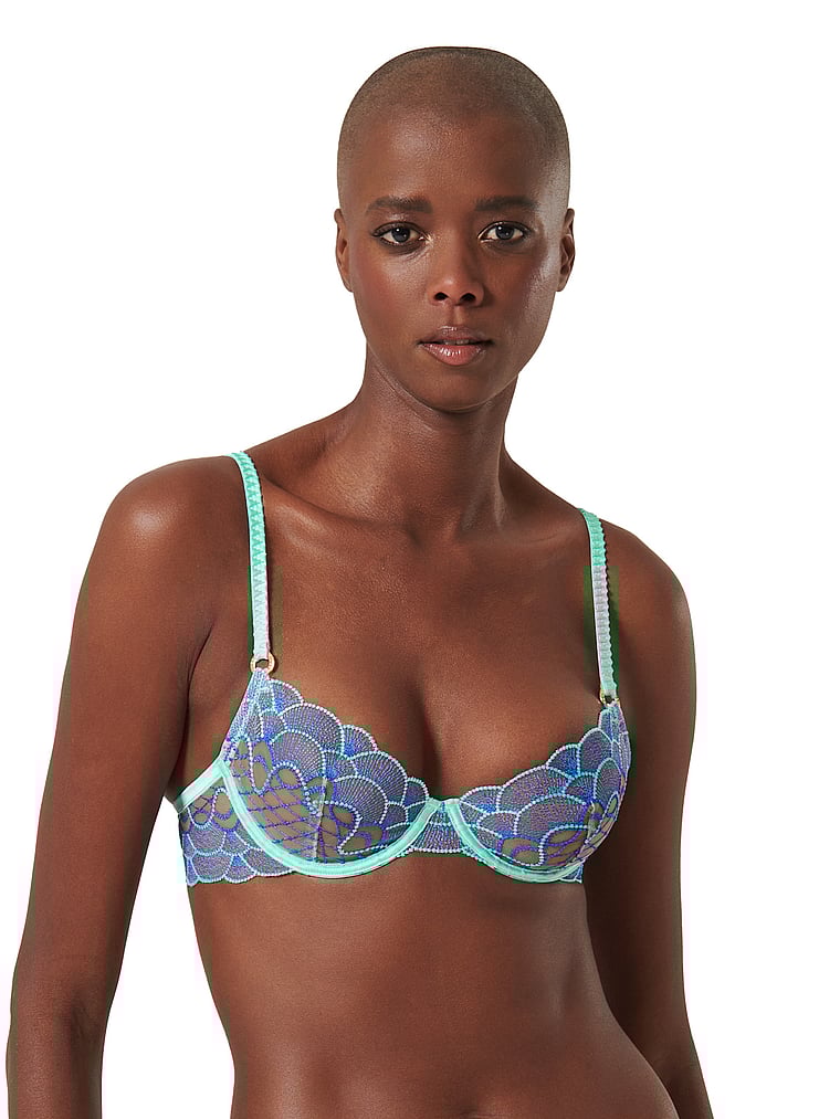 Victoria's Secret, BLUEBELLA Elina BH mit Bügeln, Inselparadies-Blau, onModelFront, 1 of 4