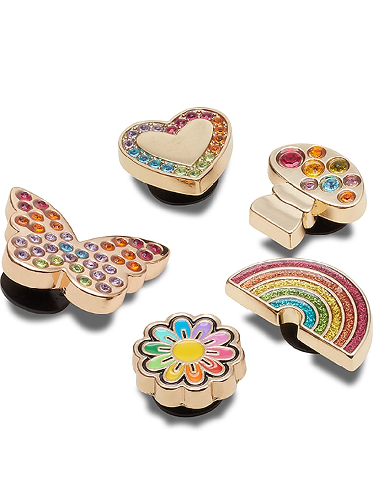 Crocs Jibbitz Rainbow Elevated Festival Anhänger im 5er-Pack, detail, 4 of 4