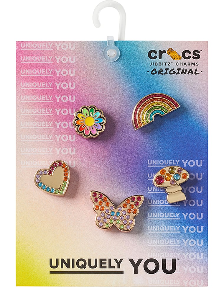 Crocs Jibbitz Rainbow Elevated Festival Anhänger im 5er-Pack, offModelFront, 3 of 4