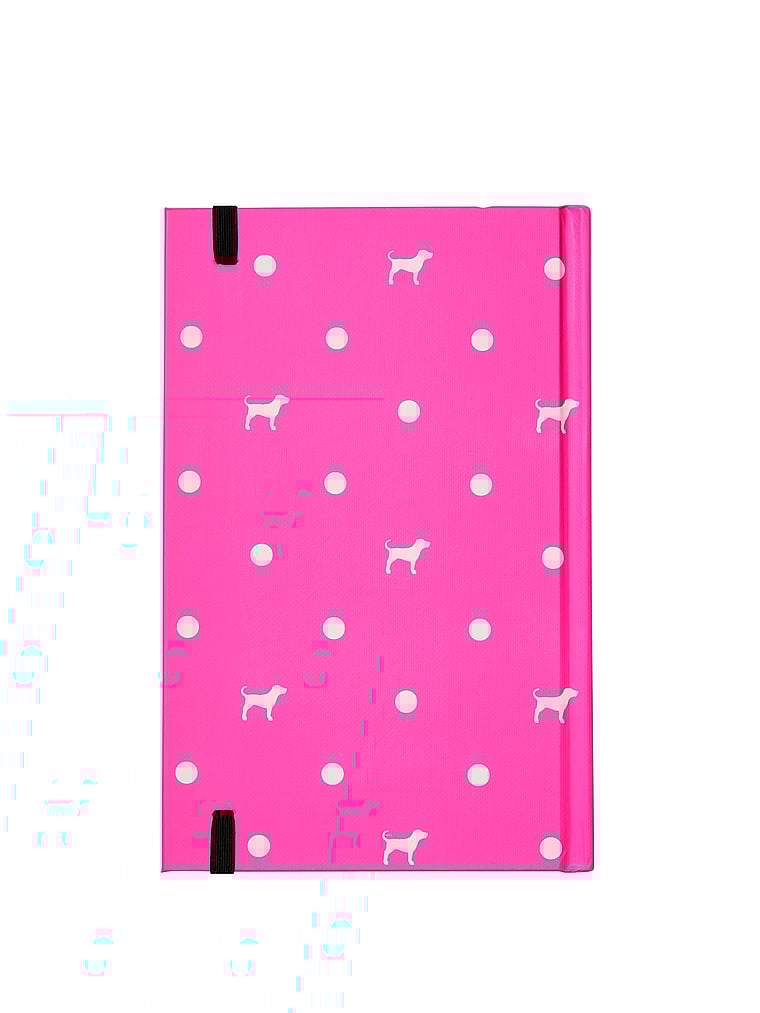 PINK PINK Journal, Pink Gossip mit Hundemotiv und Punktmuster, offModelBack, 3 of 3